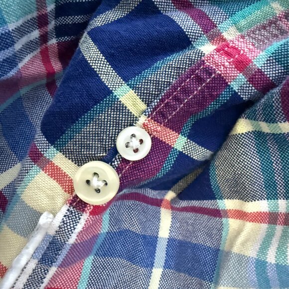 Ralph Lauren Short Sleeve Button Down Plaid Blue, White, Pink, Yellow...Size XXL - Picture 7 of 7